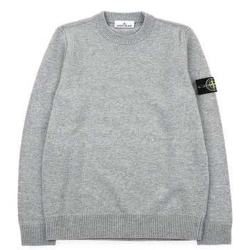 Stone Island Men's Patch Wool Stitch Knit (Melange Gray) L2S15 5100072 S00A3 V0M60 159071558 [P]