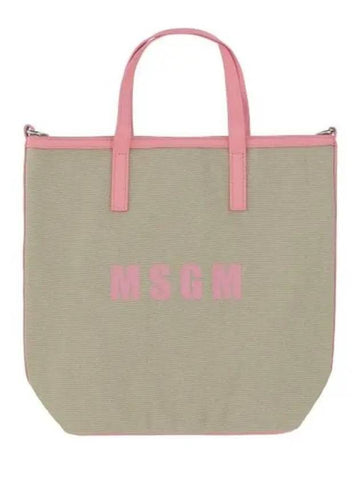 MSGM Small Canvas Tote Bag 151062486 [P]