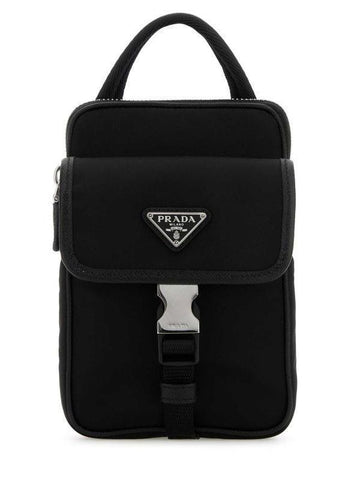 PRADA ナイロンとサフィアーノレザーのスマートフォンケース 151072336 [P]