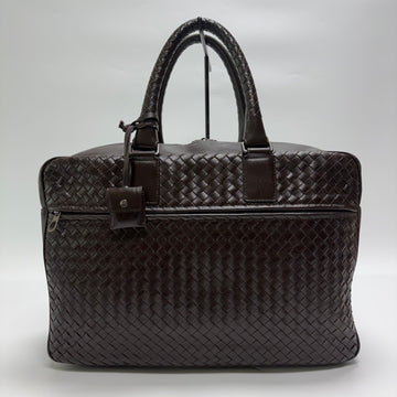 Bottega Veneta Intrecciato Leather Briefcase Dark Brown 607-16 159077441 [P]