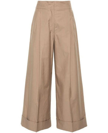 MaxMara Twill Wide Trousers 19131183600 001 152200341 [P]