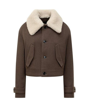 AMI Short Shearling Collar Jacket 152200601 [P]