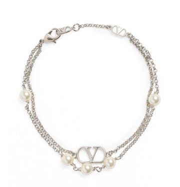 VALENTINO V Logo Swarovski-Halskette 152200673 [P]