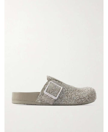 Loewe Buckle Suede Slide Mule 152201396 [P]