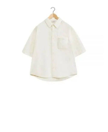 LEMAIRE Doppel-Organza-Tasche Kurzarm Hemd SH1079 LF1234 500 152201581 [P]