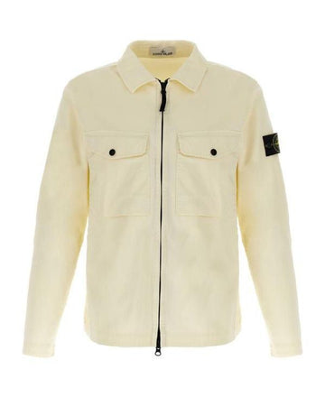 STONE ISLAND ストレッチコットンサテンオーバーシャツ K1S15 S0012 V0093 152201914 [P]