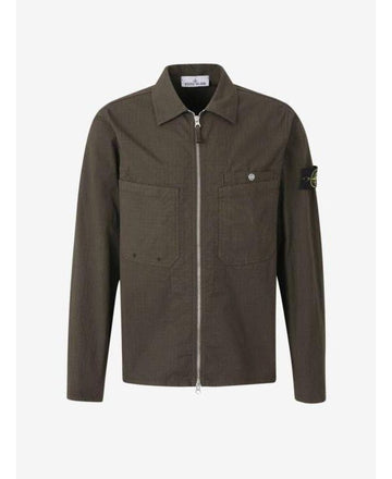 Stone Island Military Green Stretch Ripstop Tc Jacket 152202034 [P]