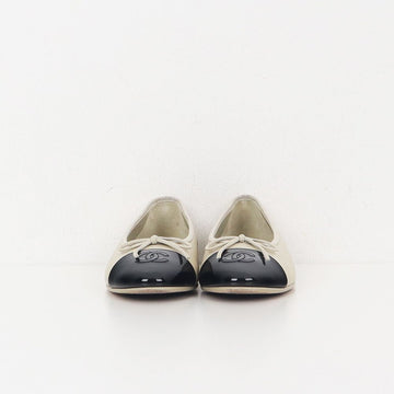 CHANEL Classic Ballerina Flat Shoes 38.5 159082076 [P]
