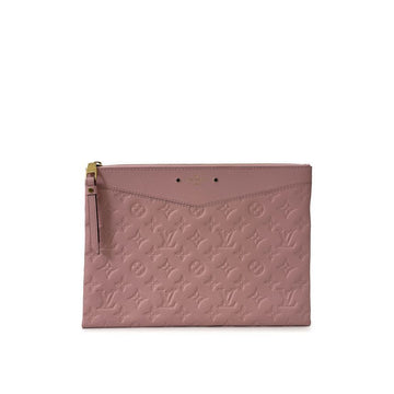 LOUIS VUITTON モノグラム アンプランテ デイリーポーチ クラッチバッグ ローズパウダー M62938 159082089 [P]