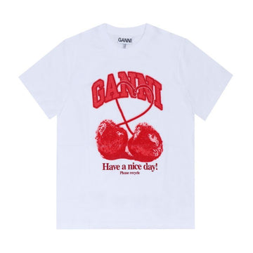 GANNI 女性用半袖Tシャツ 159082111 [P]