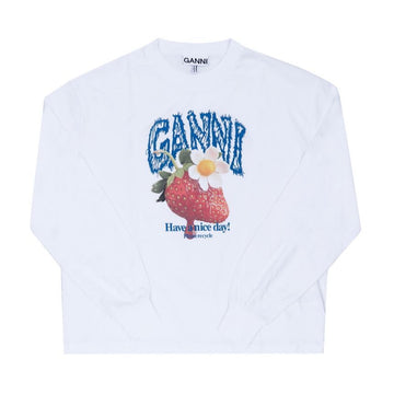 Ganni Long Sleeve T-Shirt 159082116 [P]