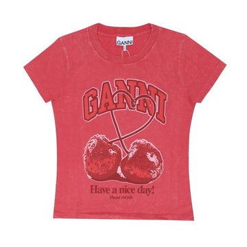 Ganni Women's Short Sleeve T-shirt 159082121 [P]