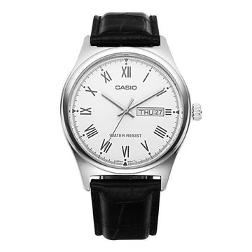 CASIO 時計 MTP-V006L-7BUDF スタンダードアナログ メンズレザーウオッチ 40558967 [P]