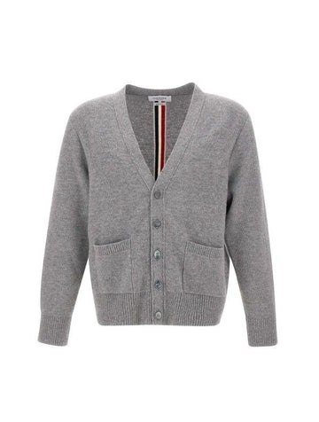 THOM BROWNE メリノウール ウォッシュド ピケ カーディガン 055 152201073 [P]