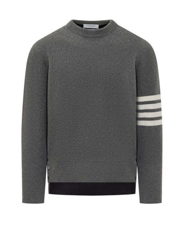 THOM BROWNE Merino-Wolle 2-in-1 Half 4-Bar Pullover MKA517B Y1018 035 152201120 [P]