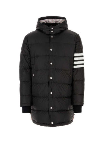 Thom Browne 4 Bar Stripe Hooded Detachable Matte Finish Parka MOD041X 05411 001 152201126 [P]
