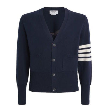 Thom Browne Luna New Year Horse Intarsia V-neck Wool Sweater MKC624A Y1029 415 152201370 [P]
