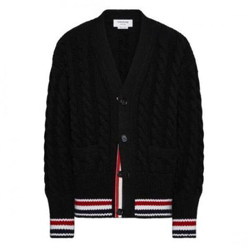 THOM BROWNE Merino Baby Kabelstrick RWB Streifen 26SS 152201381 [P]