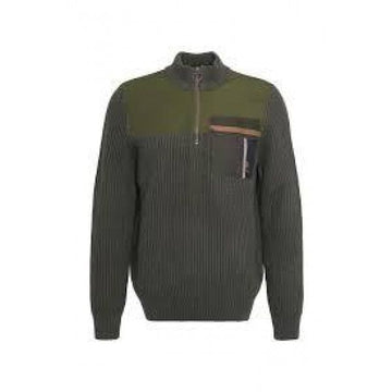 BARBOUR ミラー レギュラー ニット ハーフ ジップ セーター MKN1615 OL51 152202464 [P]