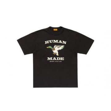 HUMAN MADE Grafisches T-Shirt Kurzarm 25FW Schwarz 152203051 [P]