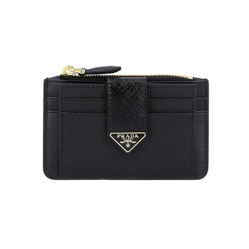 PRADA 財布 サフィアーノ ロゴ ジッパー レディース カードケース 126658256 [P]
