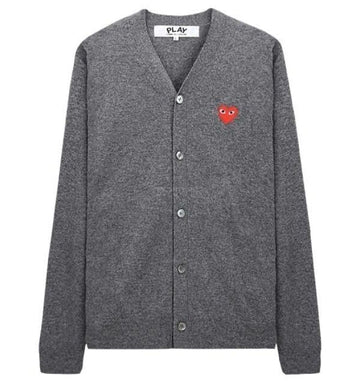 Comme Des Garcons Red Heart Patch Wool Cardigan AX N008 051 3 152203586 [P]