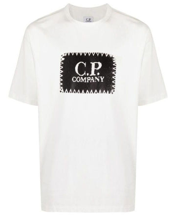 CP COMPANY T-Shirt mit Logo in Jerseystil 16CMTS042A 005100W 103 152203719 [P]