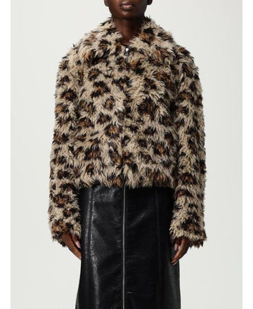 MSGM Animal Fur Zip-Up Jacket 152204973 [P]