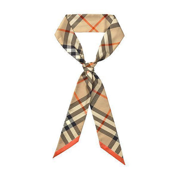 Burberry Check Twilly Silk Skinny Scarf 76576610 [P]