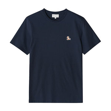Maison Kitsune Short Sleeve LM00110KJ0008 P476 Chillax Fox Patch Men's T-Shirt 75788160 [P]