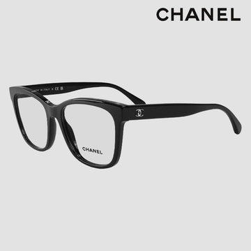 CHANEL Square Lettering Brille CH3392 A75208 C501 Schwarz 130347470 [P]