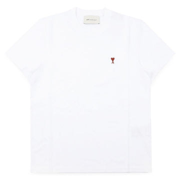 AMI Klein Herz Stickerei Logo T-Shirt (Weiß) BFUTS035 724 100 156040462 [P]