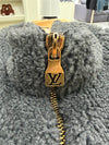 LOUIS VUITTON Herren Fleecejacke mit Lederapplikationen 153064078 [P]