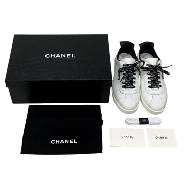 CHANEL Lace-up Calfskin Tennis Sneakers 159088363 [P]