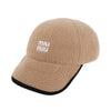 Miu Miu Embroidered Logo Fleece Baseball Cap 159089894 [P]