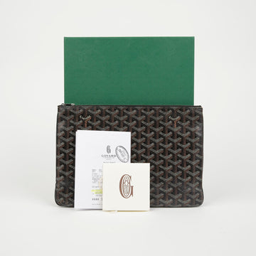GOYARD Senna MM Clutch Schwarz-Tarn 158667090 [P]
