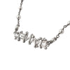 CHANEL Crystal Snowflake Lettering Choker Necklace 37609 159096134 [P]