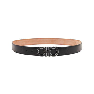 SALVATORE FERRAGAMO Herren verstellbarer Gancini Gürtel 67 9750 NERO 0671502 44875034 [P]