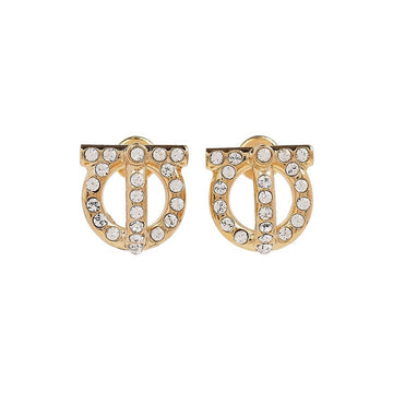 SALVATORE FERRAGAMO Damen Crystal Gancio 3D Ohrringe 76 0417 GIOVE CRYS 0736294 65847346 [P]