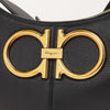 Salvatore Ferragamo 21 2885 NERO Maxi Gancio Shoulder Bag 76551569 [P]