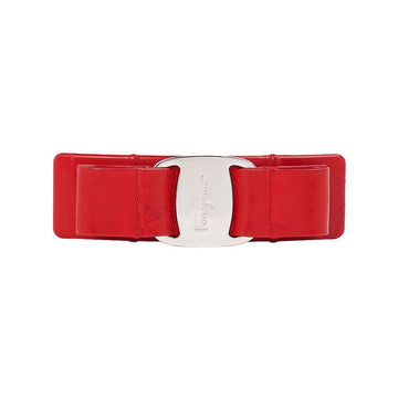 SALVATORE FERRAGAMO 34 0388 FLAME RED 0765267 Damen Leder Haarspange 77282225 [P]
