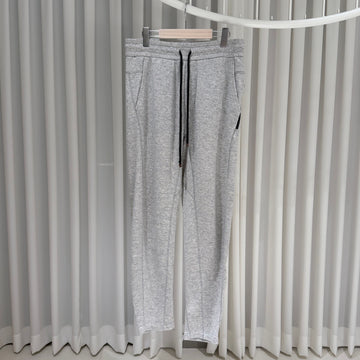 BRUNELLO CUCINELLI コットン グレー バンディング トレーニング パンツ 159101036 [P]