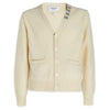 THOM BROWNE V-Ausschnitt Strickjacke Ivory MKC455A Y1032 100 52861139 [P]