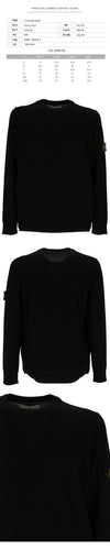 Stone Island Stone Badge Patch Wool Knit Black 7715510C4 V0029 150263121 [P]
