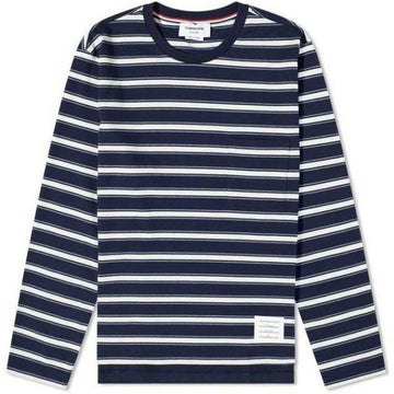 THOM BROWNE ストライプ オーバーサイズ 長袖Tシャツ 75823041 [P]