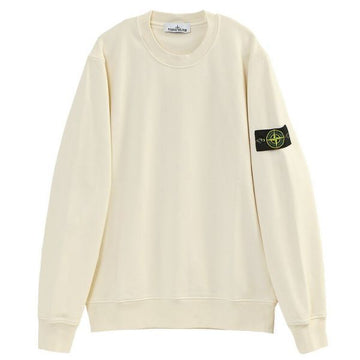 STONE ISLAND オーガニックコットンフリースレギュラーフィットクルーネックスウェットシャツ 152038136 [P]