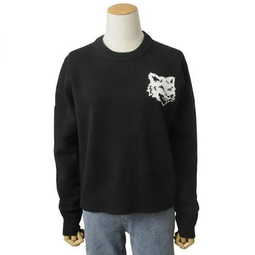 MAISON KITSUNE FOX HEAD INTARSIA MERINO JUMPER (NW00808KM0329-P199) 147810397 [P]