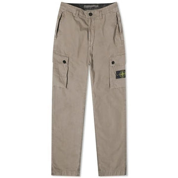 STONE ISLAND 303WA OLD Treatment Brushed Cotton Canvas Cargo Pants_Slim Fit (8015303WA V0192) 102747734 [P]