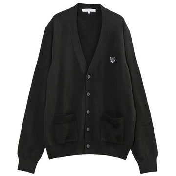 Maison Kitsune Regular Cardigan with Bold Fox Head Patch (MM00509KT1036-P199) 115561257 [P]