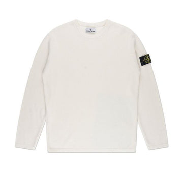 STONE ISLAND ソフトオーガニックリブドコットンクルーネックニット_レギュラーフィット (8015514D8 V0001) 120144229 [P]
